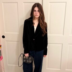 Cache Black Velvet Women's Blazer Jacket